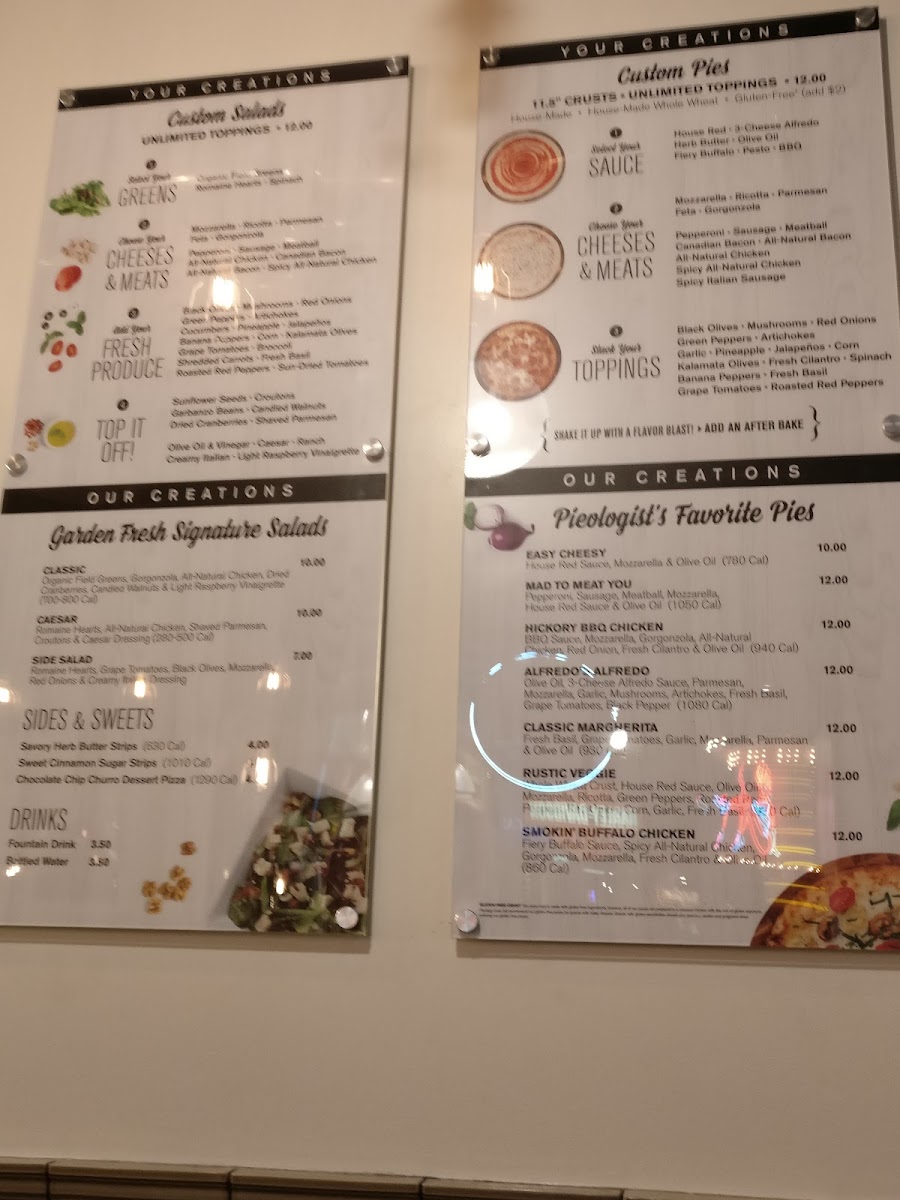 Pieology Pizzeria Menu - Image 2